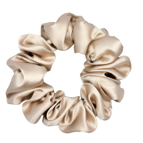 Dreamy Satin Scrunchie (Milk Tea)